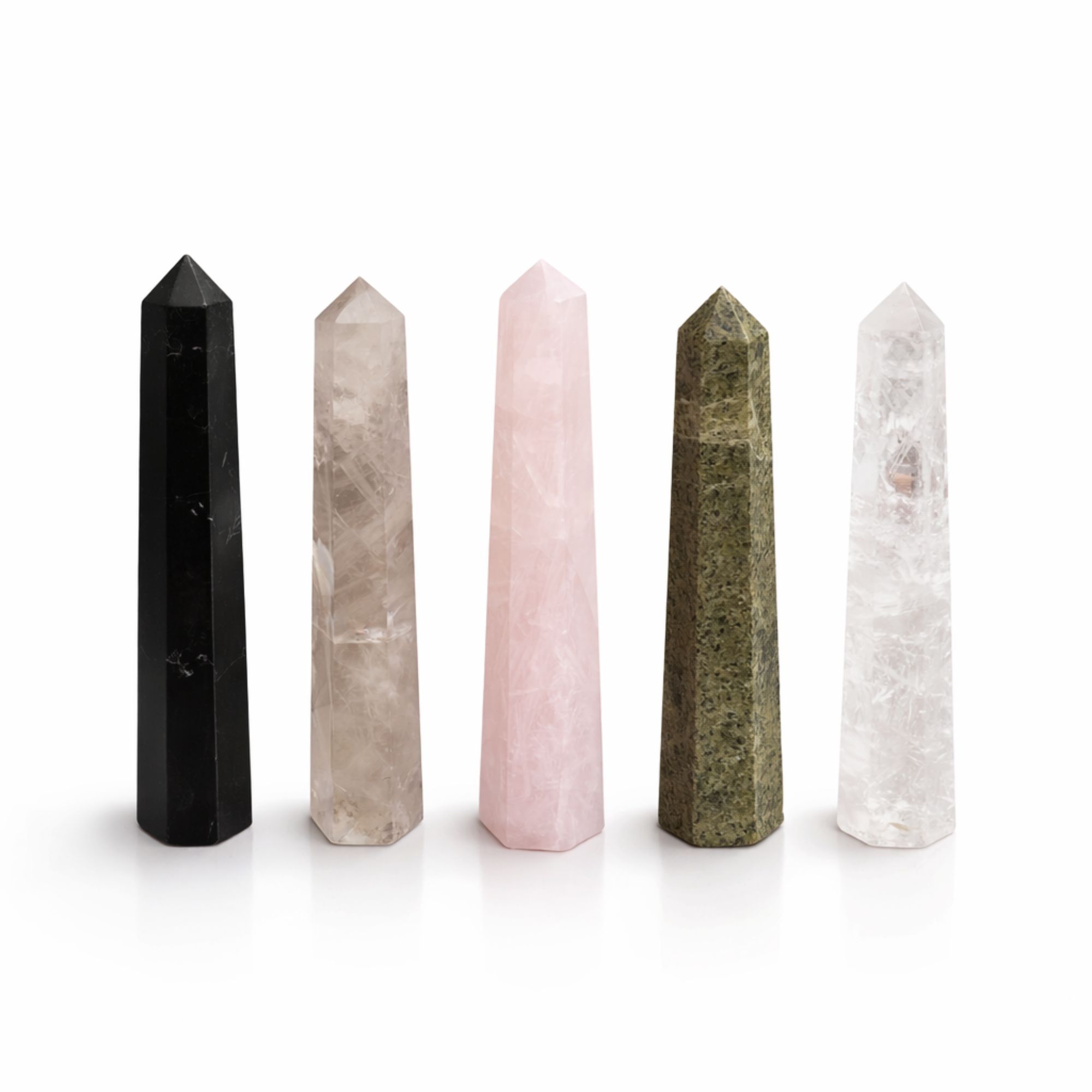 Gemstone Six Face Obelisk Point approx 11cm - Black Tourmaline - Image 3