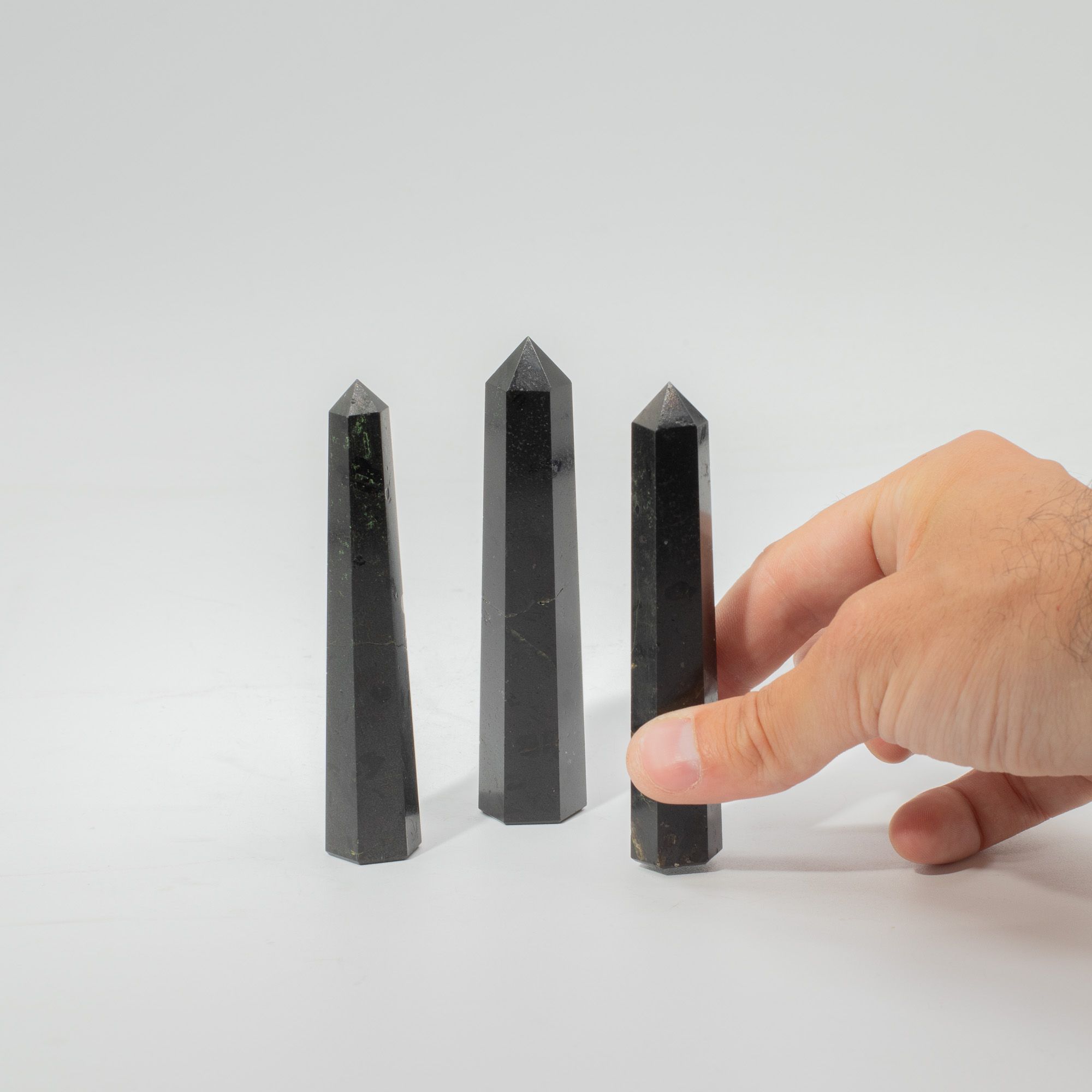 Gemstone Six Face Obelisk Point approx 11cm - Black Tourmaline - Image 5
