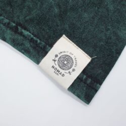 Nomad Sari Stonewashed Cotton T-Shirt - Tree of Life - Green - Large